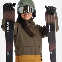 Picture, Glawi Jkt Veste De Ski Femmes Dark Army Vert -ColourWear Soldes picture glawi jkt aa jas gevoerd dames dark army groen 22pictu129v3 BI 05