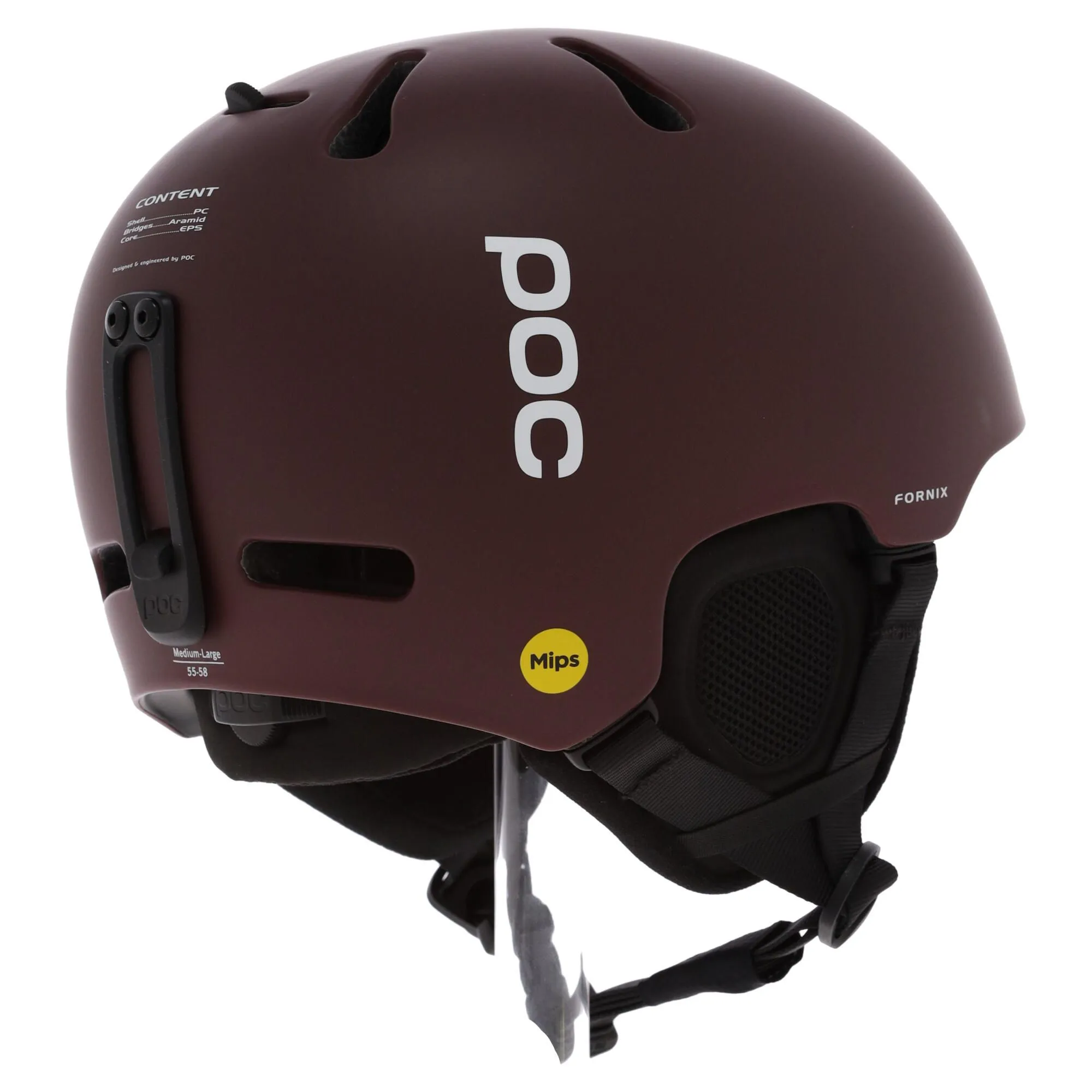 POC, Fornix Mips Casque De Ski Unisexe Garnet Matt Rouge 6 POC, Fornix Mips Casque De Ski Unisexe Garnet Matt Rouge – Image 4