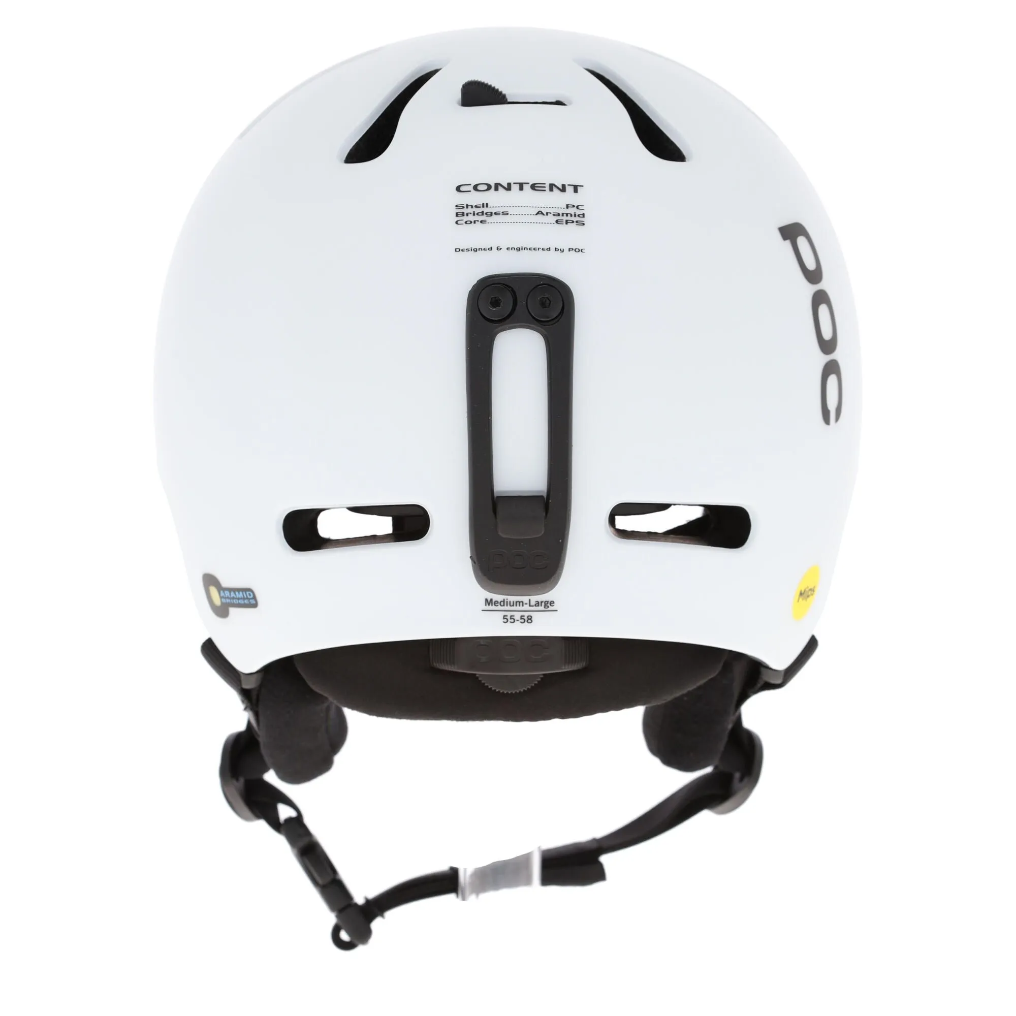 POC, Fornix Mips Casque De Ski Unisexe Hydrogen Matt Blanc 5 POC, Fornix Mips Casque De Ski Unisexe Hydrogen Matt Blanc – Image 3