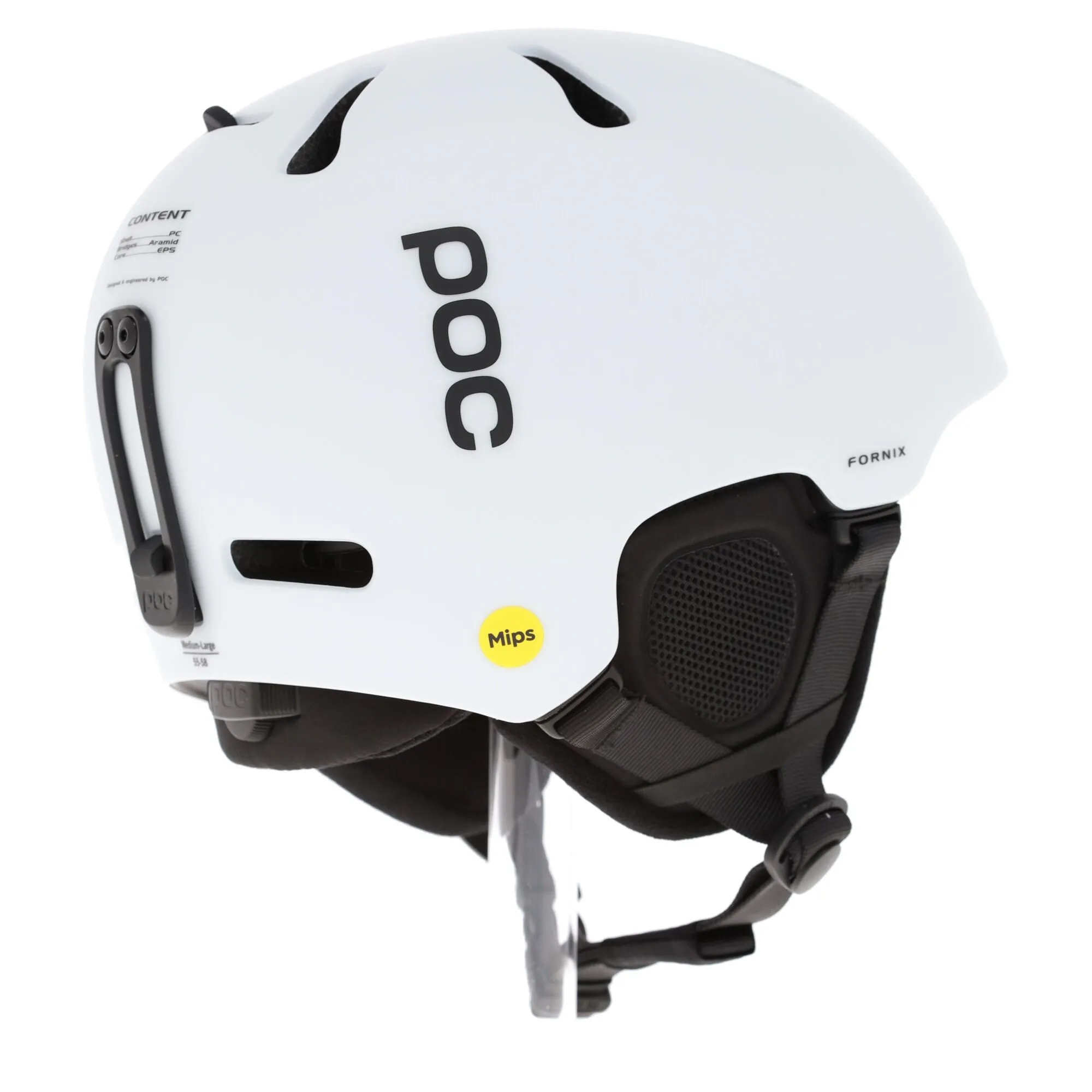 POC, Fornix Mips Casque De Ski Unisexe Hydrogen Matt Blanc 6 POC, Fornix Mips Casque De Ski Unisexe Hydrogen Matt Blanc – Image 4