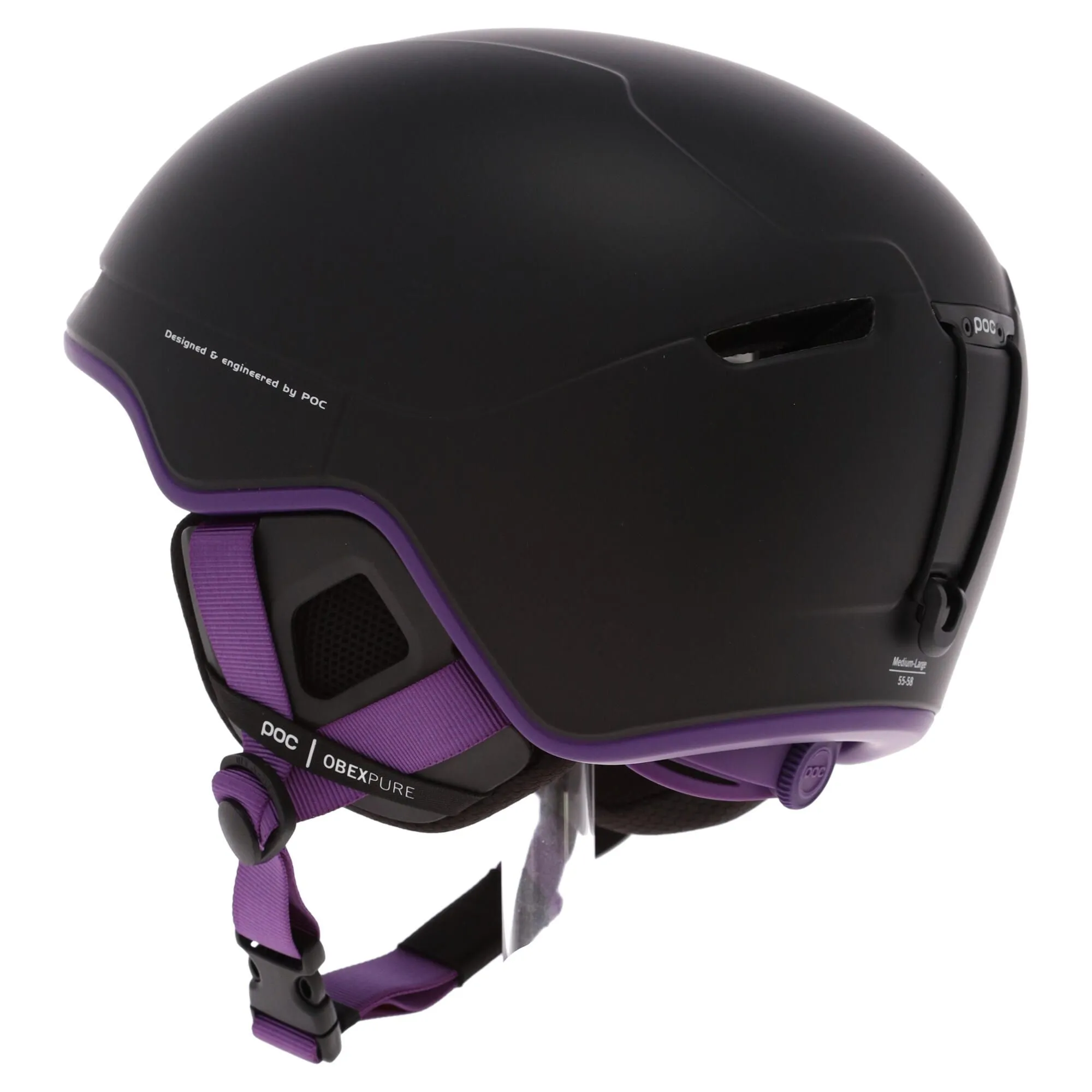 POC, Obex Pure Casque De Ski Unisexe Uranium Matt Noir, Violet 4 POC, Obex Pure Casque De Ski Unisexe Uranium Matt Noir, Violet – Image 2