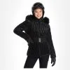 Poivre Blanc, Hybrid Ski Jacket Veste De Ski Femmes Glow Noir -ColourWear Soldes poivre blanc hybrid ski jacket aa jas gevoerd dames glow zwart 22poivr105v2 BI 05
