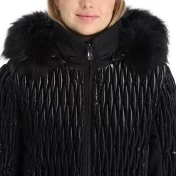 Poivre Blanc, Hybrid Ski Jacket Veste De Ski Femmes Glow Noir -ColourWear Soldes poivre blanc hybrid ski jacket aa jas gevoerd dames glow zwart 22poivr105v2 BI 10