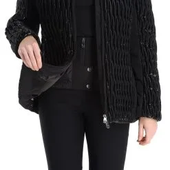 Poivre Blanc, Hybrid Ski Jacket Veste De Ski Femmes Glow Noir -ColourWear Soldes poivre blanc hybrid ski jacket aa jas gevoerd dames glow zwart 22poivr105v2 BI 12