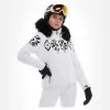Poivre Blanc, Stretch Ski Jacket Veste De Ski Femmes Fancy Blanc -ColourWear Soldes poivre blanc stretch ski jacket aa jas gevoerd dames fancy wit 22poivr102v2 BI 02