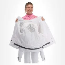 Poivre Blanc, Stretch Ski Jacket Veste De Ski Femmes Fancy Blanc -ColourWear Soldes poivre blanc stretch ski jacket aa jas gevoerd dames fancy wit 22poivr102v2 BI 06