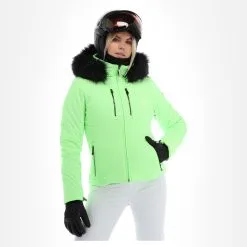 Poivre Blanc, Stretch Ski Jacket Veste De Ski Femmes Paradise Vert