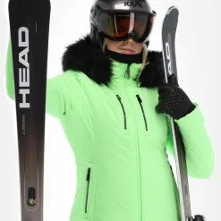 Poivre Blanc, Stretch Ski Jacket Veste De Ski Femmes Paradise Vert -ColourWear Soldes poivre blanc stretch ski jacket aa jas gevoerd dames paradise 22poivr101v2 BI 05