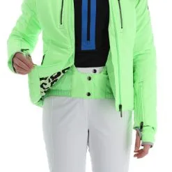 Poivre Blanc, Stretch Ski Jacket Veste De Ski Femmes Paradise Vert -ColourWear Soldes poivre blanc stretch ski jacket aa jas gevoerd dames paradise 22poivr101v2 BI 10