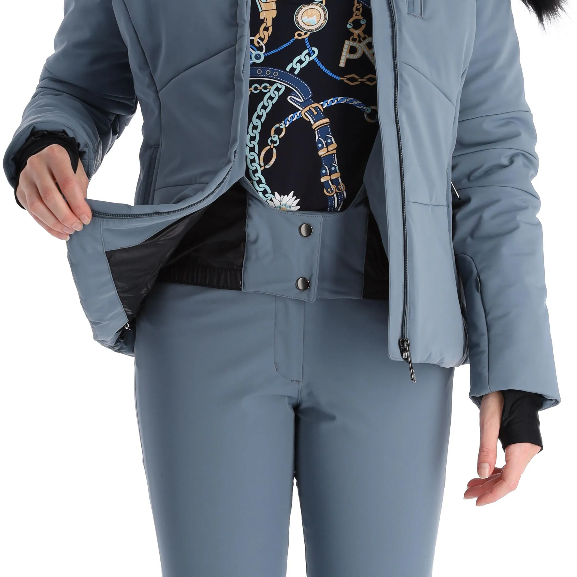 Poivre Blanc, Stretch Ski Jacket Veste De Ski Femmes Thunder Gris 10 Poivre Blanc, Stretch Ski Jacket Veste De Ski Femmes Thunder Gris – Image 8