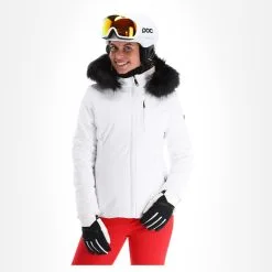 Poivre Blanc, Stretch Ski Jacket Veste De Ski Femmes Blanc -ColourWear Soldes poivre blanc stretch ski jacket aa jas gevoerd dames wit 22poivr104v4 BI 04