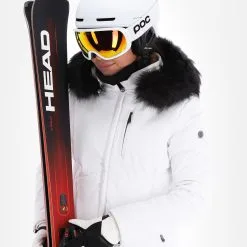 Poivre Blanc, Stretch Ski Jacket Veste De Ski Femmes Blanc -ColourWear Soldes poivre blanc stretch ski jacket aa jas gevoerd dames wit 22poivr104v4 BI 05
