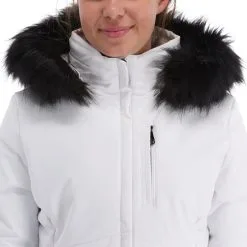 Poivre Blanc, Stretch Ski Jacket Veste De Ski Femmes Blanc -ColourWear Soldes poivre blanc stretch ski jacket aa jas gevoerd dames wit 22poivr104v4 BI 07