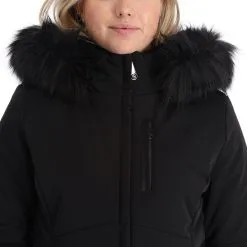 Poivre Blanc, Stretch Ski Jacket Veste De Ski Femmes Noir -ColourWear Soldes poivre blanc stretch ski jacket aa jas gevoerd dames zwart 22poivr104v3 BI 07