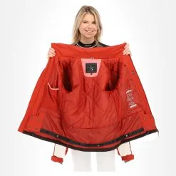 Protest, Kelis Veste De Ski Femmes Rocky Rouge -ColourWear Soldes protest kelis ski jas dames rocky rood AA20prt019a BI 05
