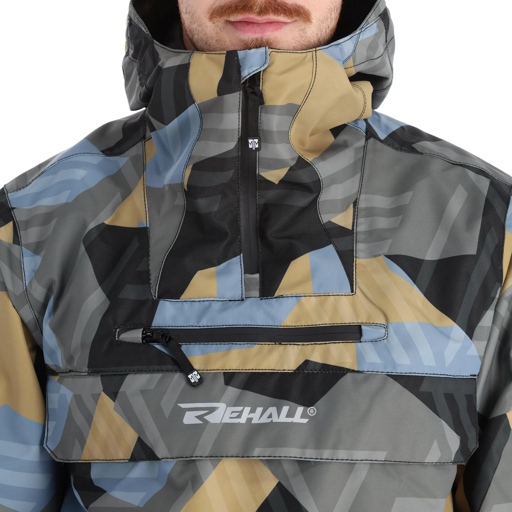 Rehall, Artois-R Anorak D'hiver Hommes Camo Mirage Bleu 10 Rehall, Artois-R Anorak D'hiver Hommes Camo Mirage Bleu – Image 8
