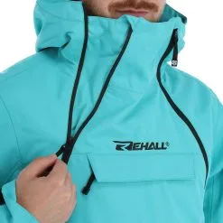 Rehall, Becks-R Anorak D'hiver Hommes Aqua Bleu -ColourWear Soldes rehall becks r af anorak heren aqua blauw 22rehal108v4 BI 08