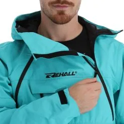 Rehall, Becks-R Anorak D'hiver Hommes Aqua Bleu -ColourWear Soldes rehall becks r af anorak heren aqua blauw 22rehal108v4 BI 09