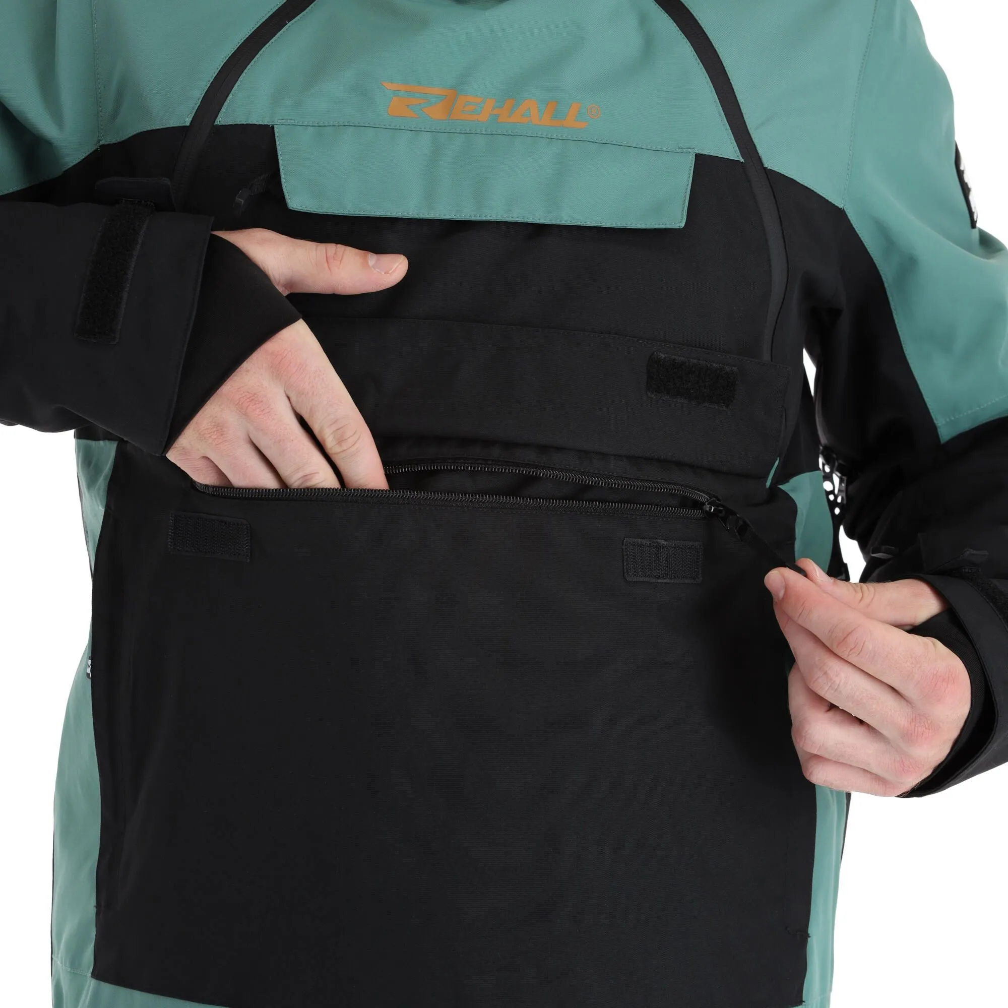 Rehall, Becks-R Anorak D'hiver Hommes Spruce Bleu 9 Rehall, Becks-R Anorak D'hiver Hommes Spruce Bleu – Image 7