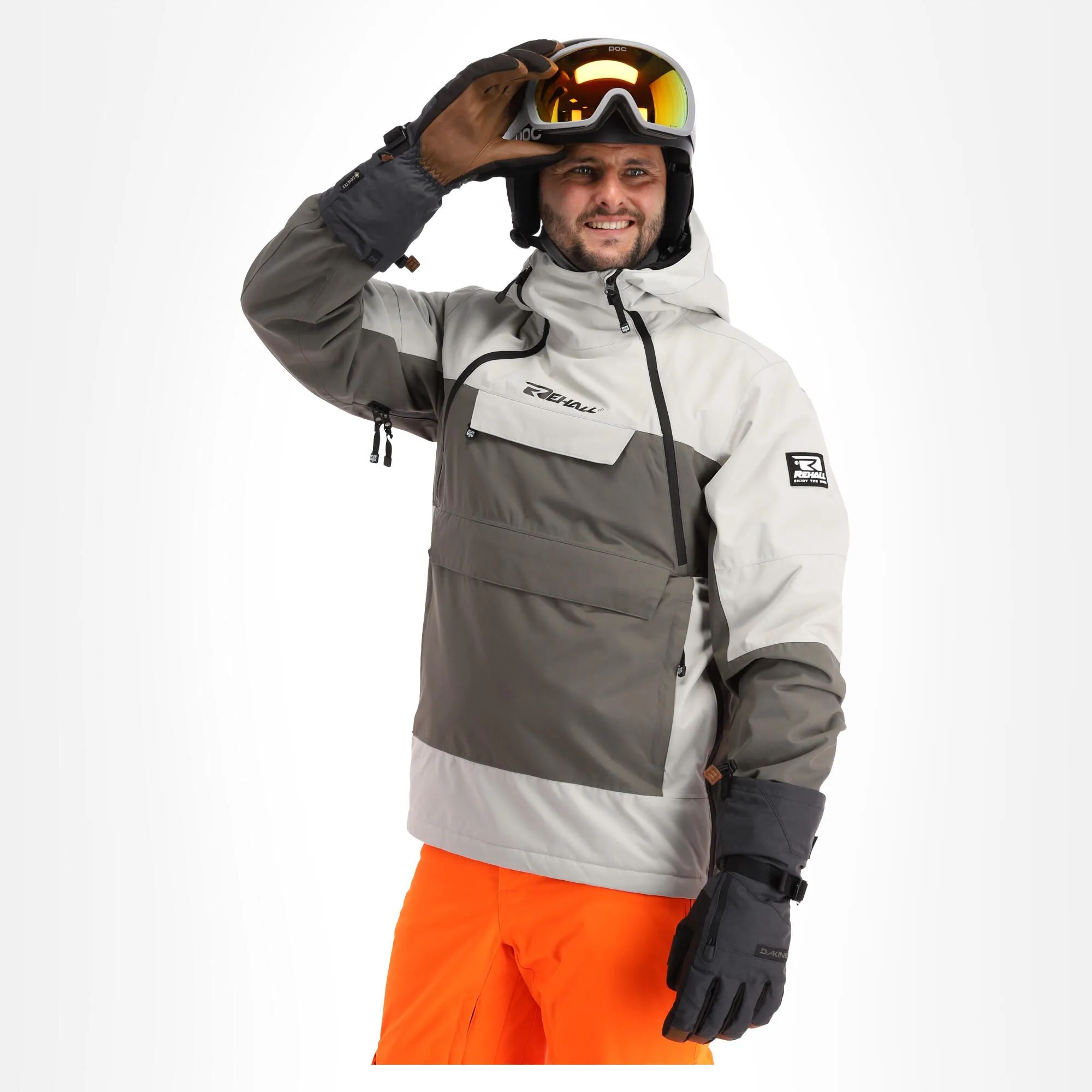 Rehall, Becks-R Anorak D'hiver Hommes Storm Gris 5 Rehall, Becks-R Anorak D'hiver Hommes Storm Gris – Image 3