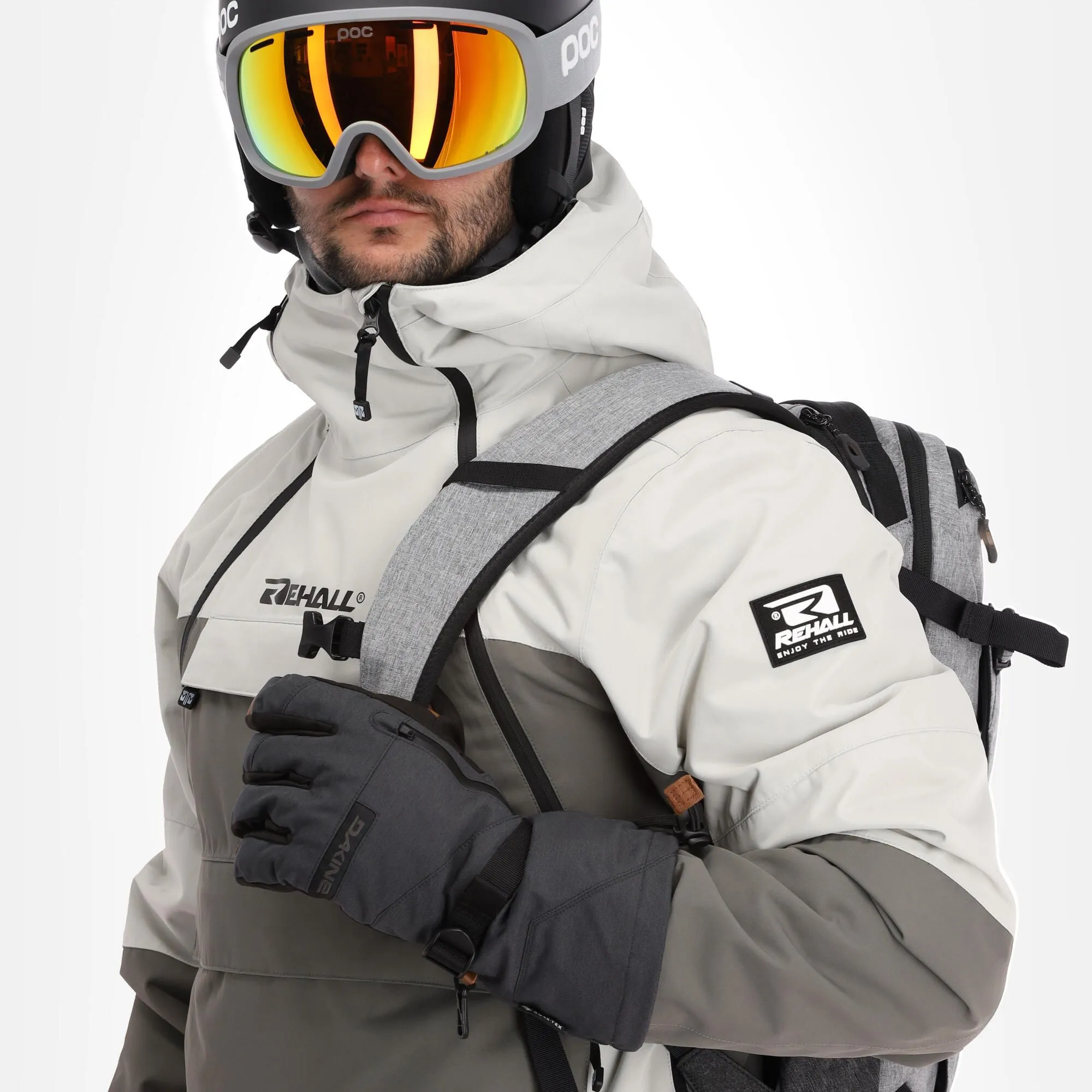 Rehall, Becks-R Anorak D'hiver Hommes Storm Gris 6 Rehall, Becks-R Anorak D'hiver Hommes Storm Gris – Image 4