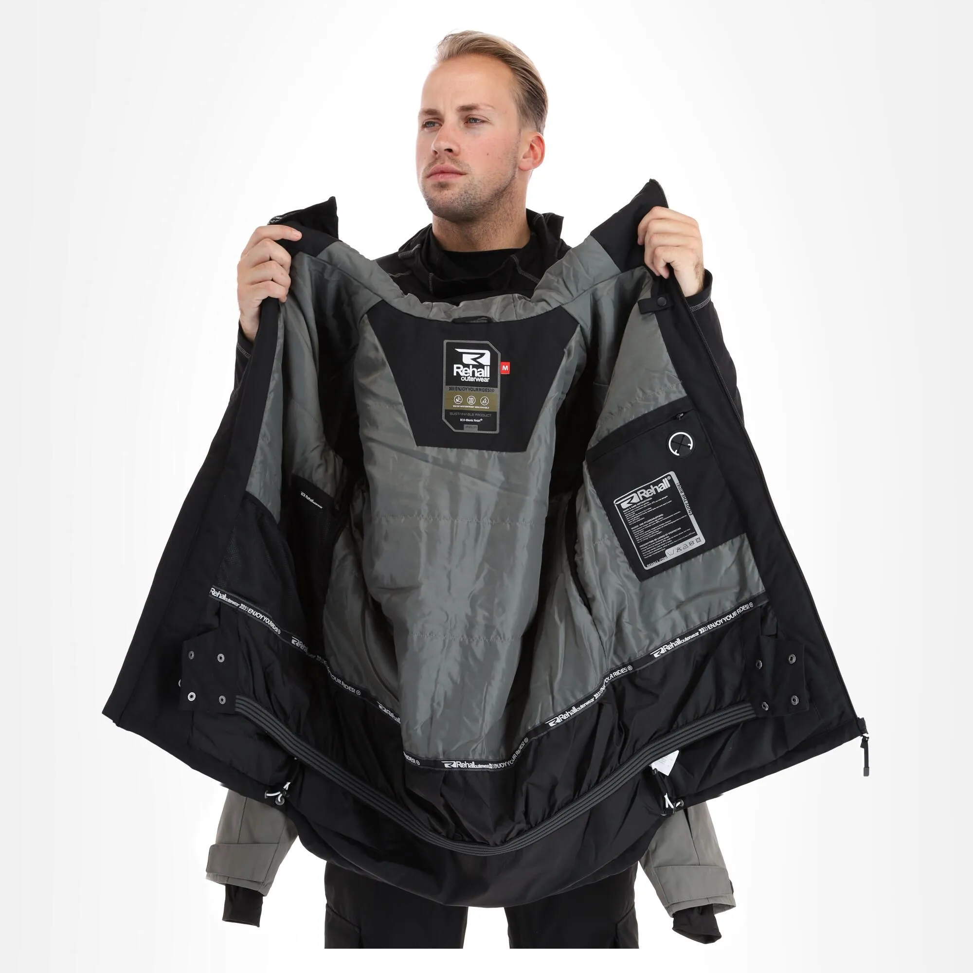 Rehall, Bud-R Veste De Ski Hommes Gunmetal Gris 7 Rehall, Bud-R Veste De Ski Hommes Gunmetal Gris – Image 5
