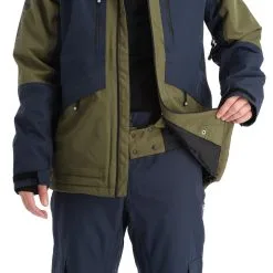 Rehall, Bud-R Veste De Ski Hommes Olive Night Vert -ColourWear Soldes rehall bud r aa jas gevoerd heren olive night groen 22rehal104v1 BI 09