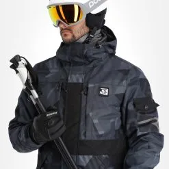 Rehall, Coors-R Veste De Ski Hommes Camo Noir 15 Rehall, Coors-R Veste De Ski Hommes Camo Noir -ColourWear Soldes rehall coors r aa jas gevoerd heren camo zwart 22rehal107v1 BI 05