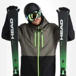 Rehall, Cream-R Veste De Ski Hommes Gunmetal Gris -ColourWear Soldes rehall cream r aa jas gevoerd heren gunmetal grijs 22rehal102v1 BI 05