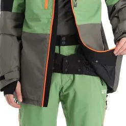 Rehall, Cream-R Veste De Ski Hommes Turf Vert -ColourWear Soldes rehall cream r aa jas gevoerd heren turf groen 22rehal102v4 BI 07