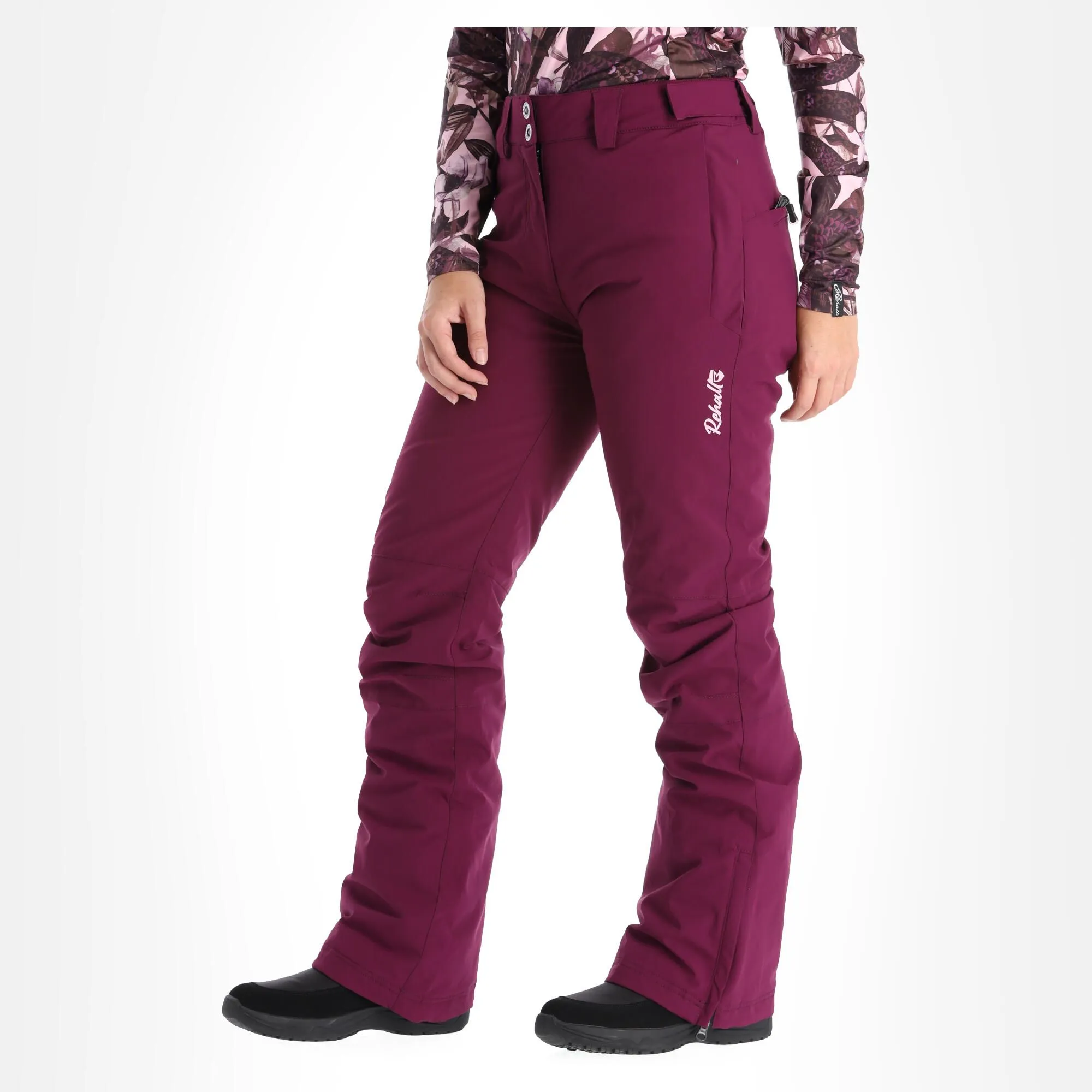 Rehall, Denny-R Pantalon De Ski Femmes Dark Violet 5 Rehall, Denny-R Pantalon De Ski Femmes Dark Violet – Image 3