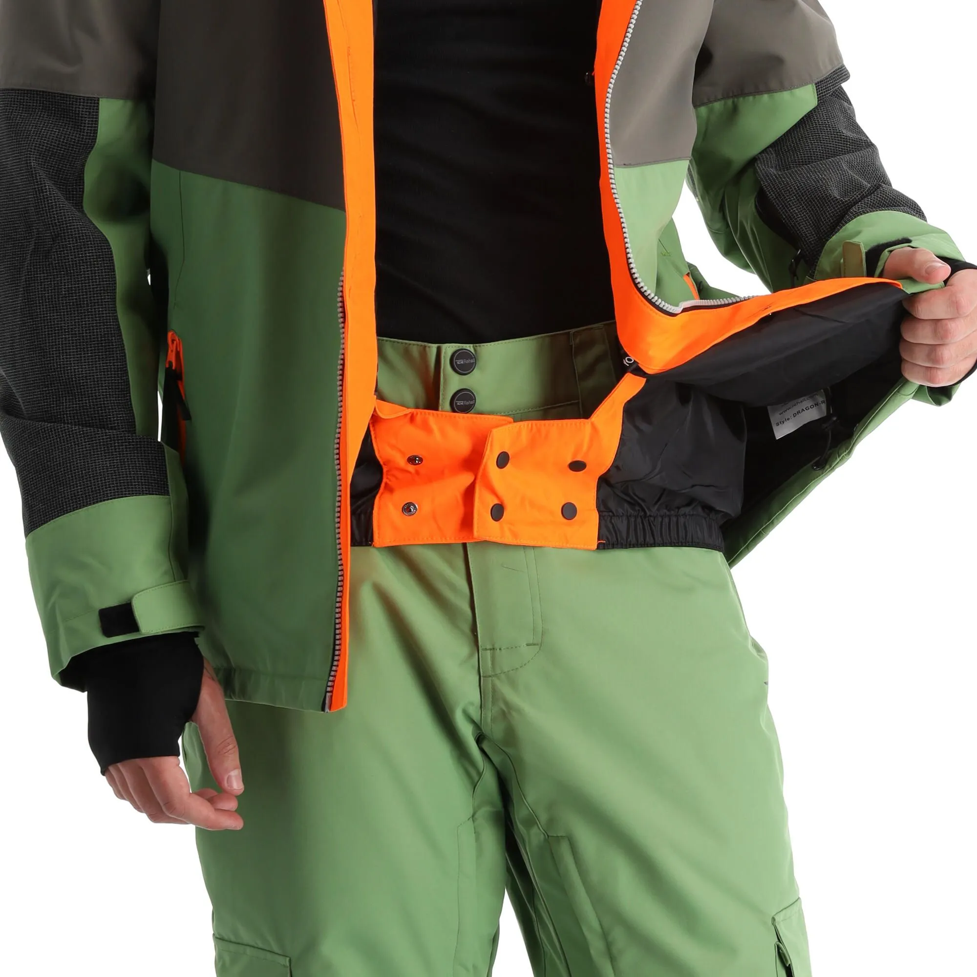 Rehall, Dragon-R Veste De Ski Hommes Neon Orange 10 Rehall, Dragon-R Veste De Ski Hommes Neon Orange – Image 8