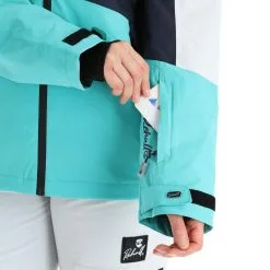 Rehall, Elly-R Veste De Ski Femmes Jeans Bleu -ColourWear Soldes rehall elly r aa jas gevoerd dames jeans blauw 22rehal138v1 BI 08