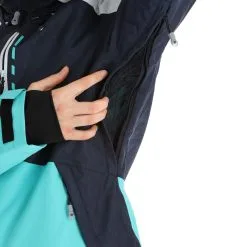 Rehall, Elly-R Veste De Ski Femmes Jeans Bleu -ColourWear Soldes rehall elly r aa jas gevoerd dames jeans blauw 22rehal138v1 BI 10