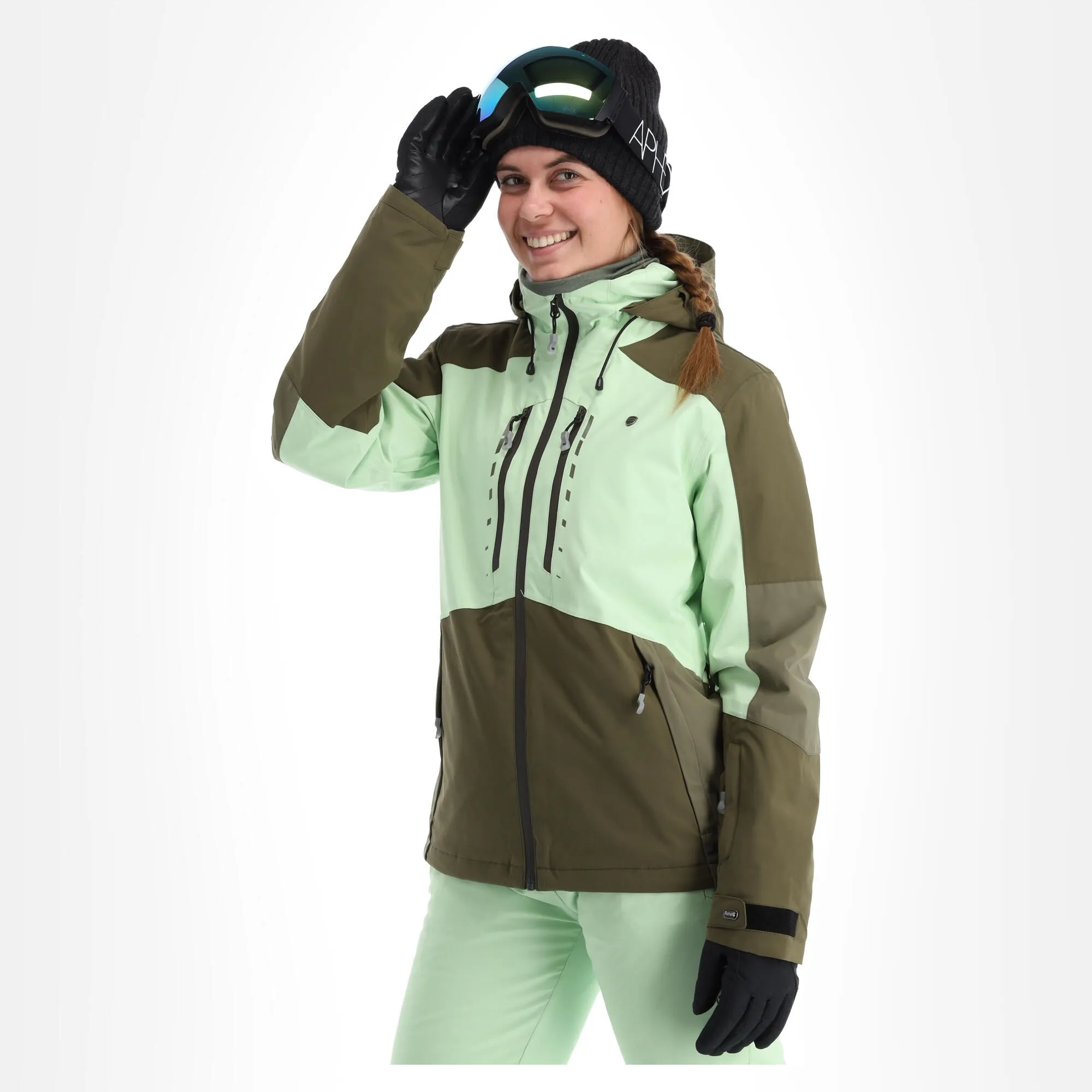 Rehall, Elly-R Veste De Ski Femmes Pastel Vert 3 Rehall, Elly-R Veste De Ski Femmes Pastel Vert