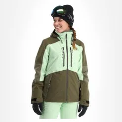 Rehall, Elly-R Veste De Ski Femmes Pastel Vert 14 Rehall, Elly-R Veste De Ski Femmes Pastel Vert -ColourWear Soldes rehall elly r aa jas gevoerd dames pastel groen 22rehal138v2 BI 04