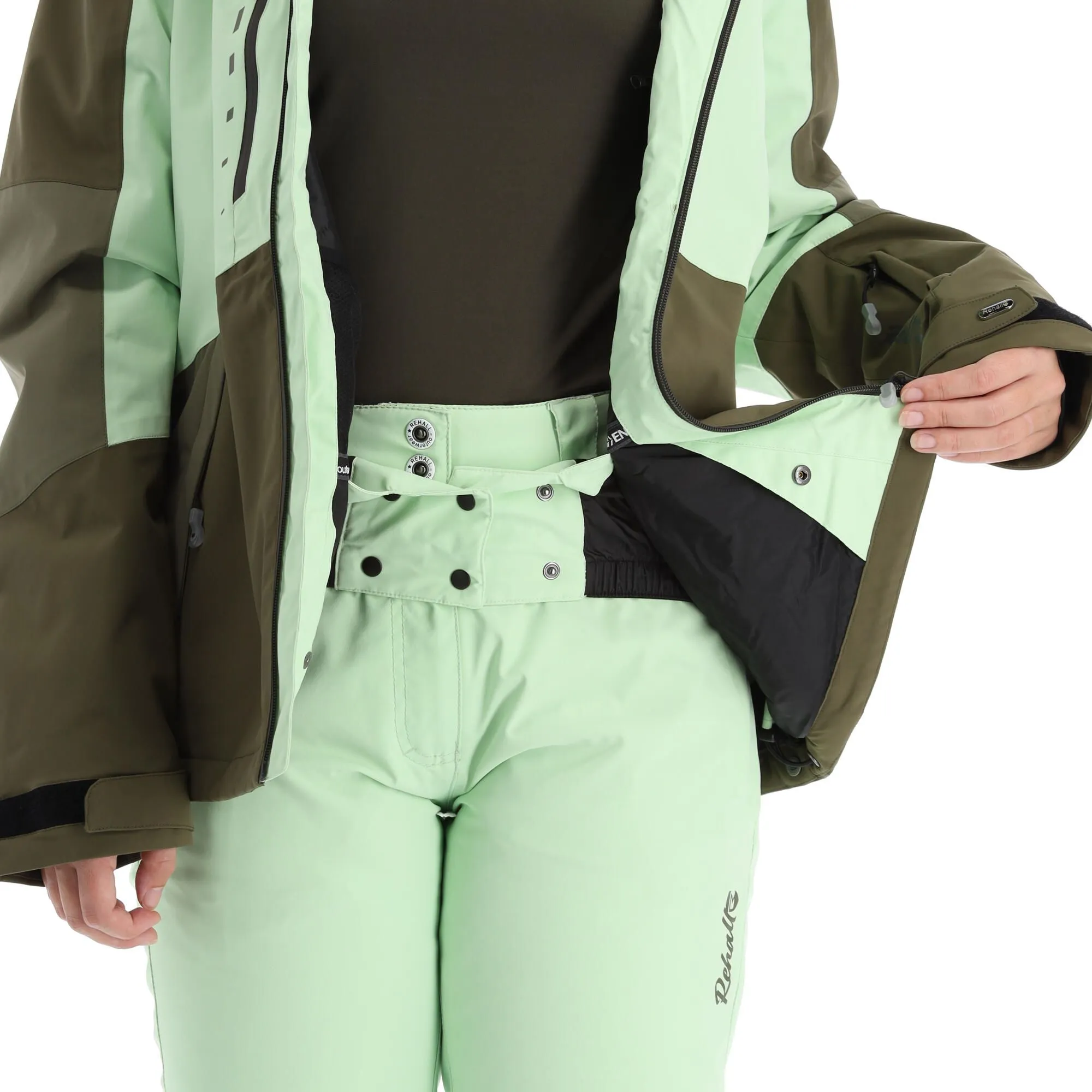 Rehall, Elly-R Veste De Ski Femmes Pastel Vert 8 Rehall, Elly-R Veste De Ski Femmes Pastel Vert – Image 6