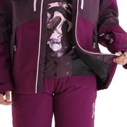 Rehall, Elly-R Veste De Ski Femmes Plum Perfect Violet -ColourWear Soldes rehall elly r aa jas gevoerd dames plum perfect paars 22rehal138v3 BI 07