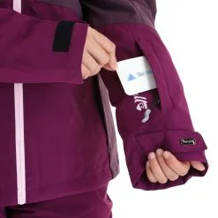 Rehall, Elly-R Veste De Ski Femmes Plum Perfect Violet -ColourWear Soldes rehall elly r aa jas gevoerd dames plum perfect paars 22rehal138v3 BI 08