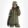 Rehall, Evy-R Veste De Ski Femmes Dusty Olive Vert 1 Rehall, Evy-R Veste De Ski Femmes Dusty Olive Vert -ColourWear Soldes rehall evy r aa jas gevoerd dames dusty olive groen 22rehal139v1 BI 02