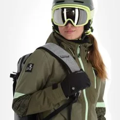 Rehall, Evy-R Veste De Ski Femmes Dusty Olive Vert 15 Rehall, Evy-R Veste De Ski Femmes Dusty Olive Vert -ColourWear Soldes rehall evy r aa jas gevoerd dames dusty olive groen 22rehal139v1 BI 05