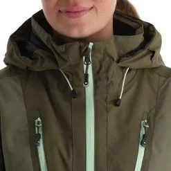 Rehall, Evy-R Veste De Ski Femmes Dusty Olive Vert 17 Rehall, Evy-R Veste De Ski Femmes Dusty Olive Vert -ColourWear Soldes rehall evy r aa jas gevoerd dames dusty olive groen 22rehal139v1 BI 07