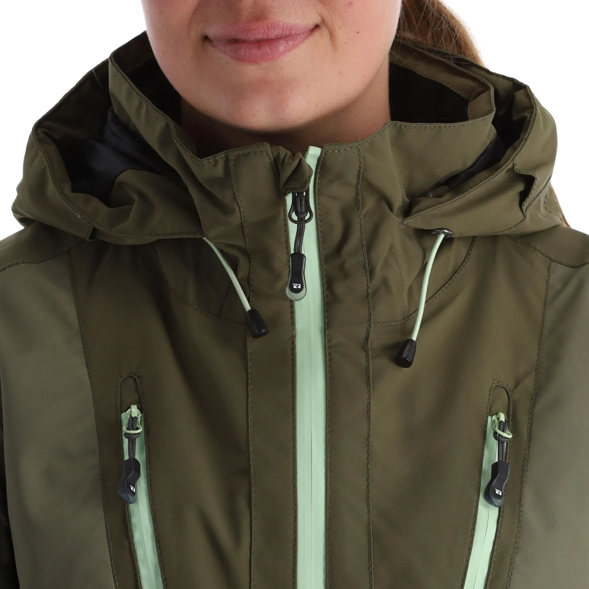 Rehall, Evy-R Veste De Ski Femmes Dusty Olive Vert 8 Rehall, Evy-R Veste De Ski Femmes Dusty Olive Vert – Image 6