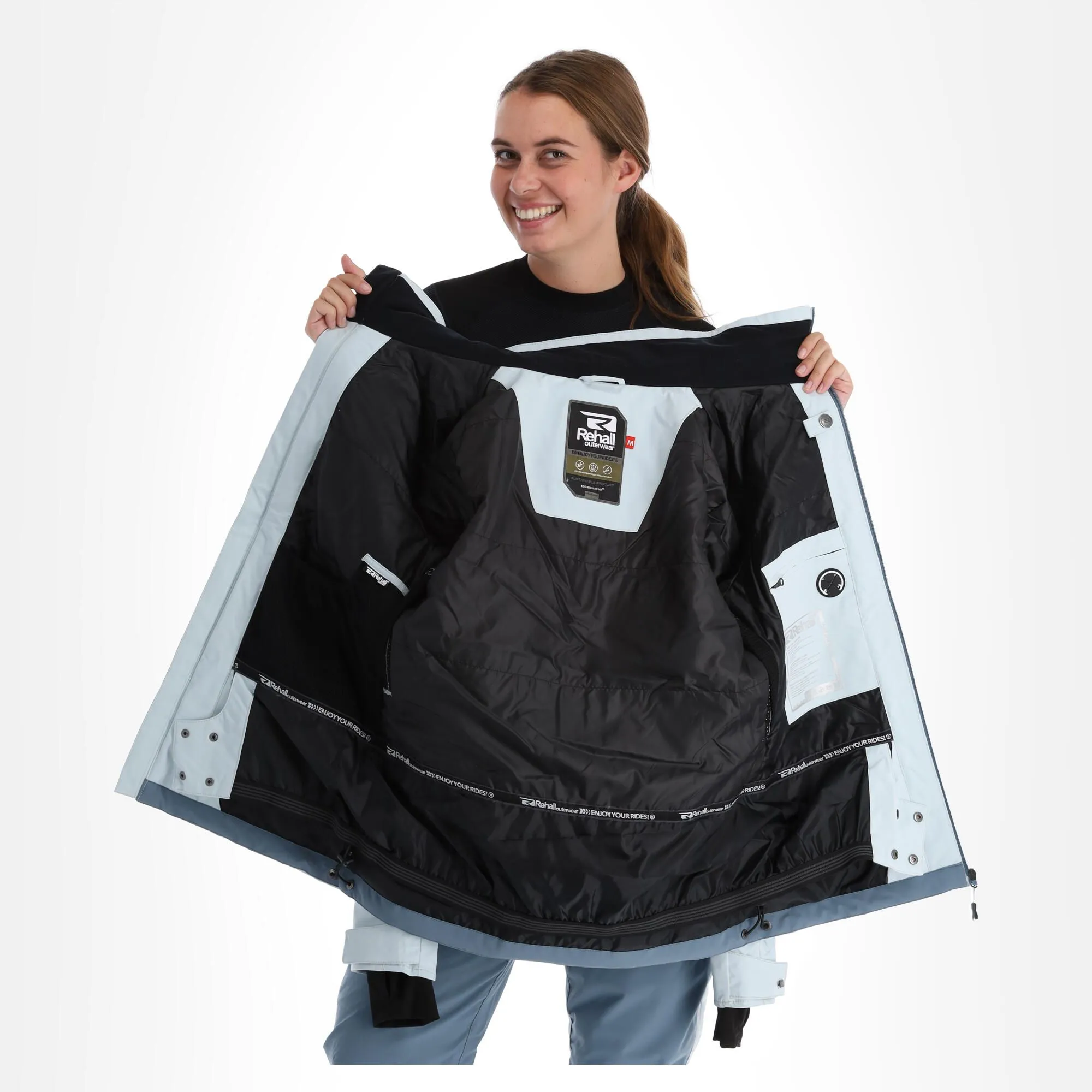 Rehall, Evy-R Veste De Ski Femmes Ice Bleu 7 Rehall, Evy-R Veste De Ski Femmes Ice Bleu – Image 5