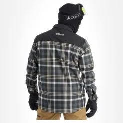 Rehall, Jerome-R Manteau D'hiver Hommes Checks Noir -ColourWear Soldes rehall jerome r ae winterjas heren checks zwart AE11reh111a BI 03