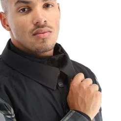 Rehall, Jerome-R Manteau D'hiver Hommes Checks Noir -ColourWear Soldes rehall jerome r ae winterjas heren checks zwart AE11reh111a BI 06