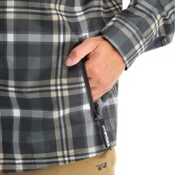 Rehall, Jerome-R Manteau D'hiver Hommes Checks Noir -ColourWear Soldes rehall jerome r ae winterjas heren checks zwart AE11reh111a BI 08