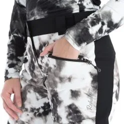 Rehall, Khloe-R Pantalon De Ski Femmes Tie Dye Blanc -ColourWear Soldes rehall khloe r ba skibroek gevoerd dames tie dye wit BA21reh140b BI 08