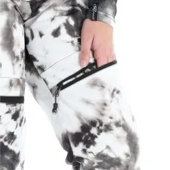 Rehall, Khloe-R Pantalon De Ski Femmes Tie Dye Blanc -ColourWear Soldes rehall khloe r ba skibroek gevoerd dames tie dye wit BA21reh140b BI 09
