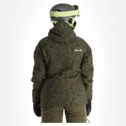 Rehall, Kiki-R Veste De Ski Femmes Dusty Panther Vert -ColourWear Soldes rehall kiki r aa jas gevoerd dames dusty panther groen 22rehal142v2 BI 03